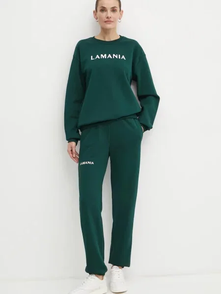 Спортивні штани La Mania з принтом зелений