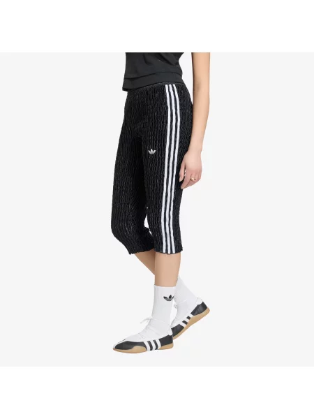 Pantaloni scurți adidas Capri Ruched Tight Black XS negru