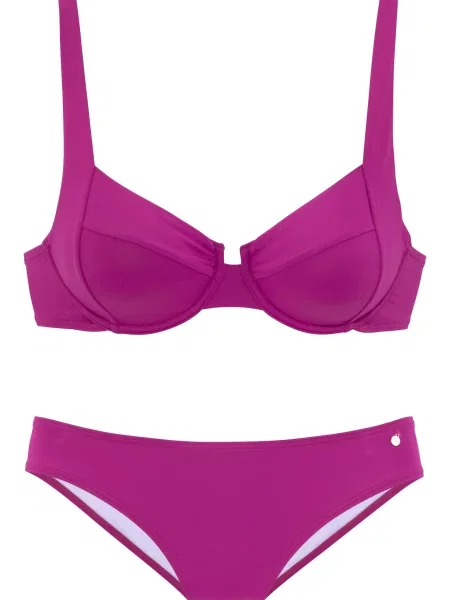 S.Oliver Costum de baie două piese fucsia