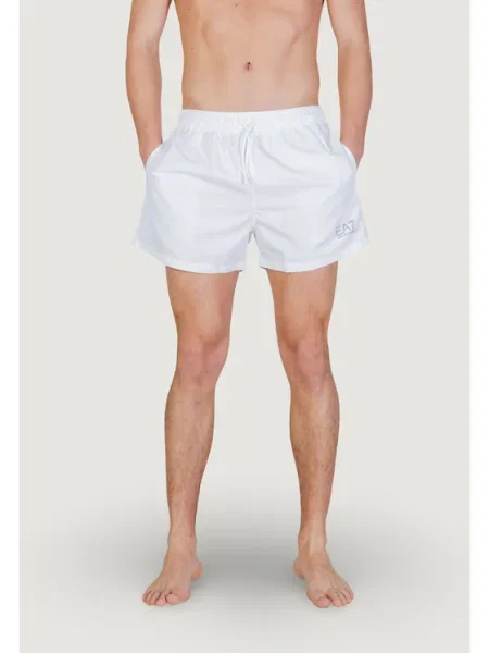 Emporio Armani Pantaloni scurți pentru înot alb