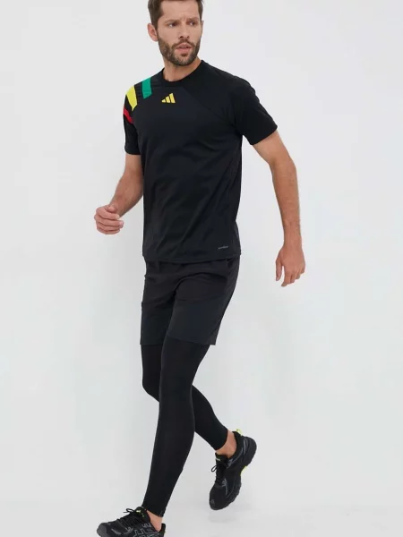 Тренувальна футболка adidas Performance Fortore 23 з аплікацією чорний
