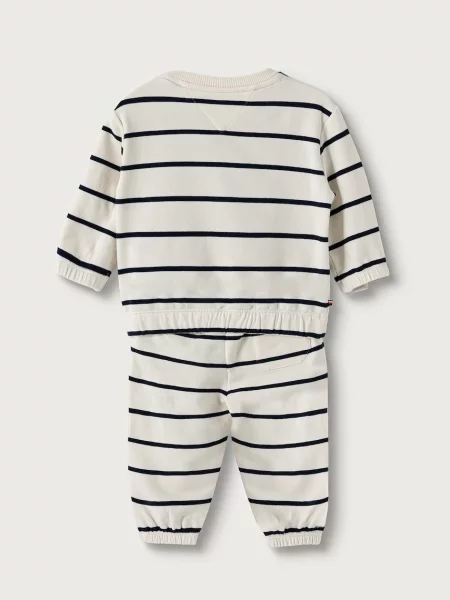 Tommy Hilfiger komplet trenirka za djecu od pamuka s elastanom bež
