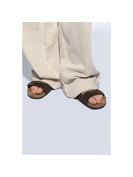 Klapki Birkenstock brązowe