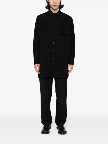 Klasikiniai apykaklė marškiniai Yohji Yamamoto juoda