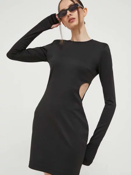 HUGO sukienka mini dopasowana czarny