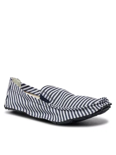 Nizki čevlji Vibram Fivefingers One Quarter Moc Stripes Dark Blue-White/Blue bela