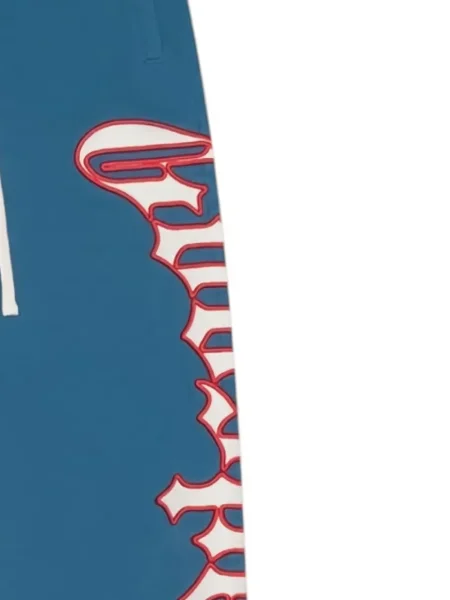 Pantaloni Godspeed alergare cu autograf albastru