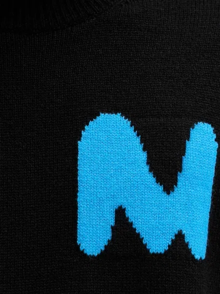 Шерстяной свитер Msgm черный