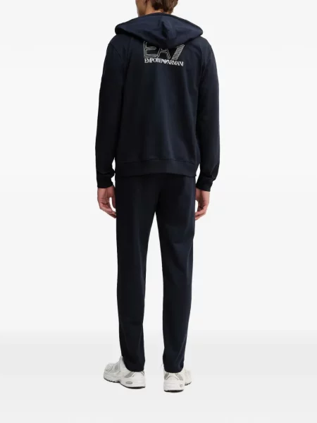 Melegítő szett Ea7 Emporio Armani autogrammal kék