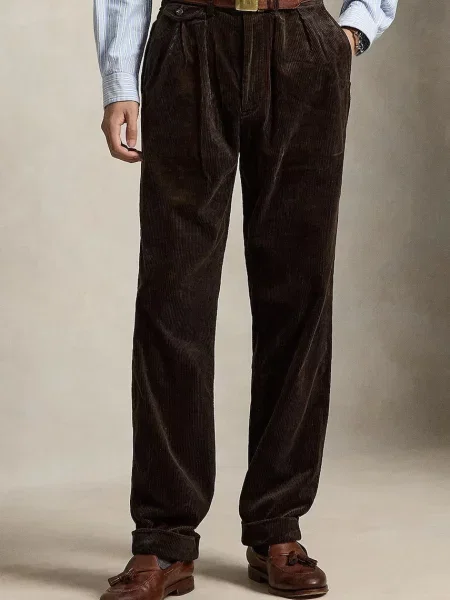 Polo Ralph Lauren pantaloni chinos pentru bărbați din maro