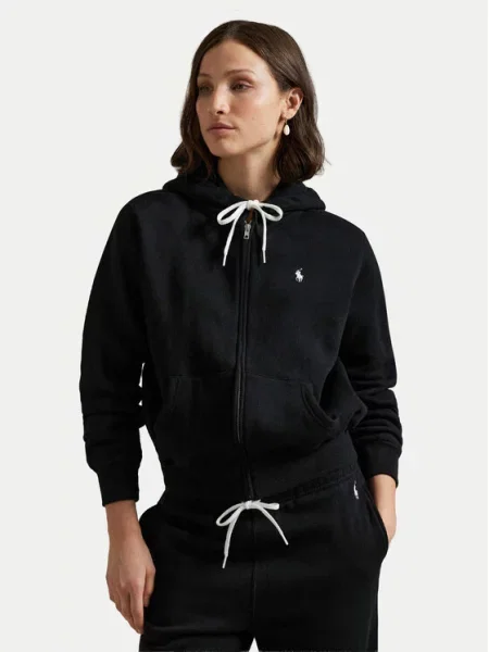 Polo Ralph Lauren Tepláková bunda / biela čierna