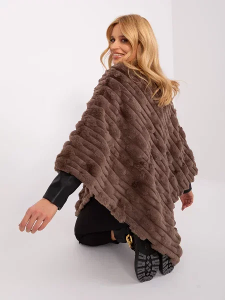 Poncho Wool Fashion Italia maro