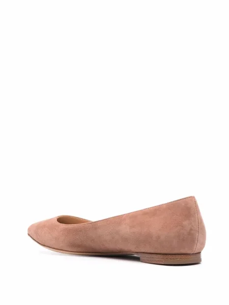 Balerini Gianvito Rossi din piele de căprioară