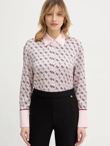 Guess cămașă ALEXANDRA roz