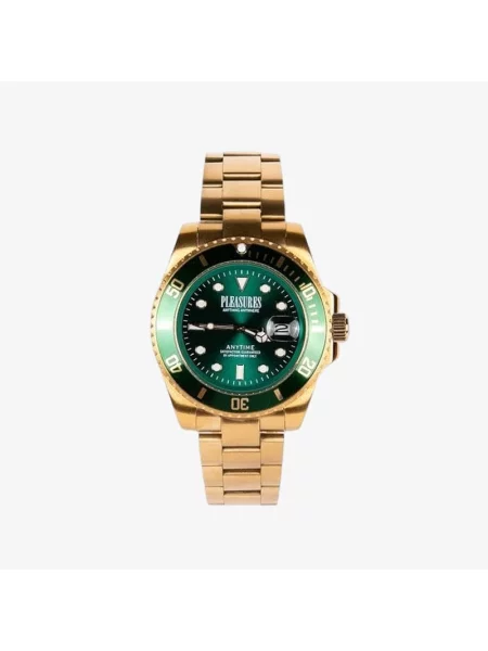 Ceasuri PLEASURES Anytime Watch Gold/Green Gold/ Green Universal verde