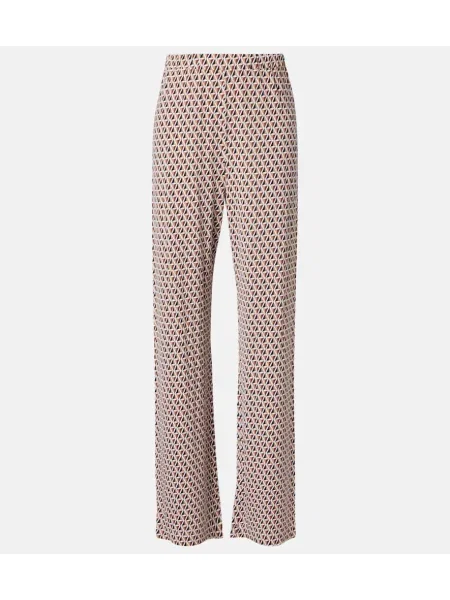 Pantaloni Max Mara cu imagine bordo