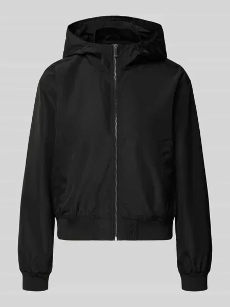 Kurtka Tom Tailor Denim z kapturem czarna