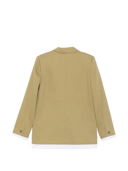 Sacou Moschino Jeans cu rever verde
