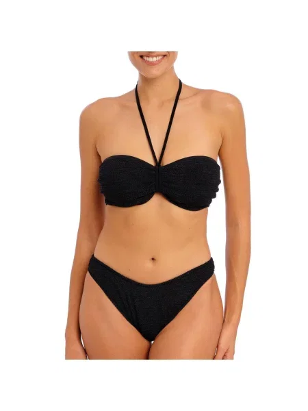 Biustonosz bandeau na fiszbinach Freya Ibiza Waves czarny