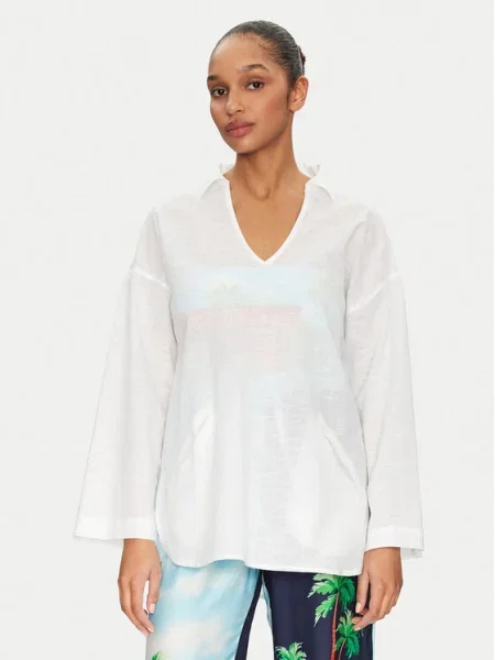 Seafolly Туника Longline бял