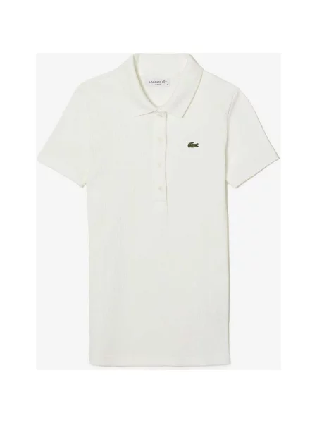 Koszulka polo Lacoste Slim Fit z krótkim rękawem w kolorze złamanej bieli 32 biała