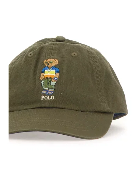 Czapka z daszkiem Polo Ralph Lauren z twillu zielona
