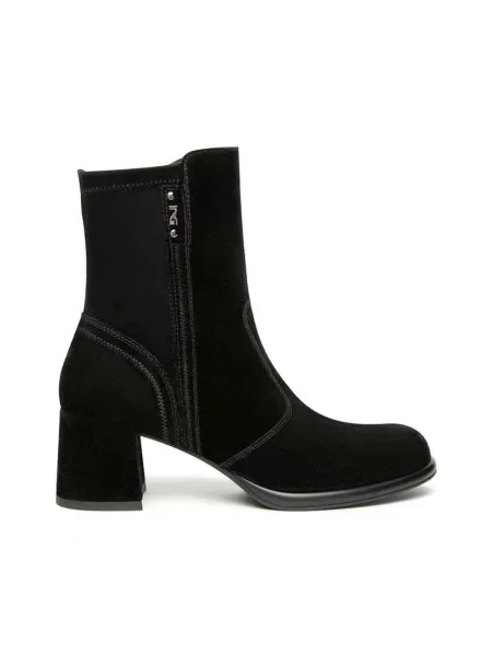 Buty do kostki Nerogiardini skórzane czarne