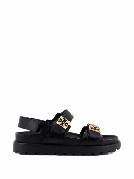 Sandály Tory Burch s autogramem černé