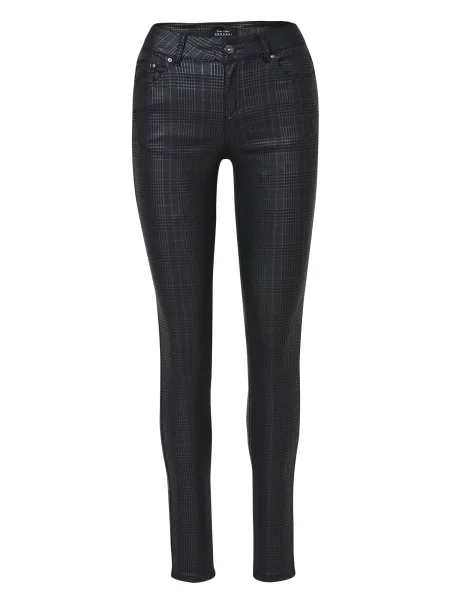 KOROSHI Jeans gri grafit negru