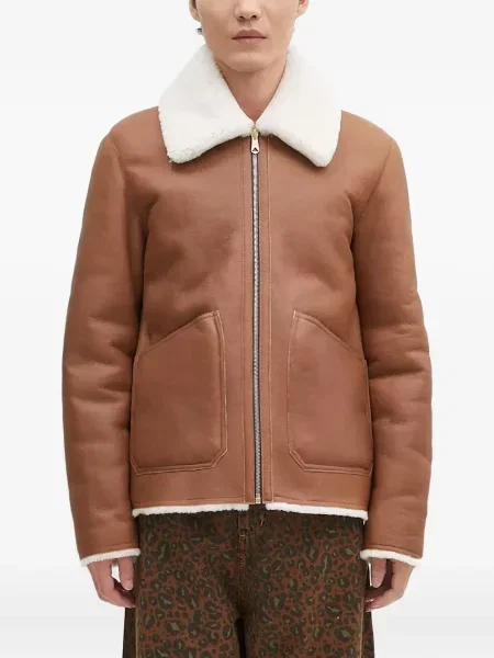 Geanta de piele Paul Smith maro