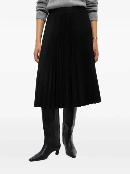 Fustă midi Tommy Hilfiger negru