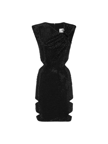 Mała mały sukienka mini Philipp Plein z kryształkami czarna