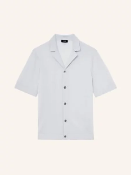 Reiss Pletená Košile Grafton Regular Fit tmavě modrá