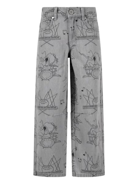 Jeansy dziecięce Stella Mccartney szare