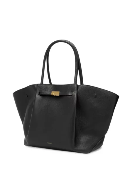 Geantă shopper Demellier din piele negru