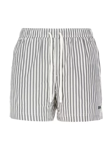 Pasek Zegna w paski z paskiem szary