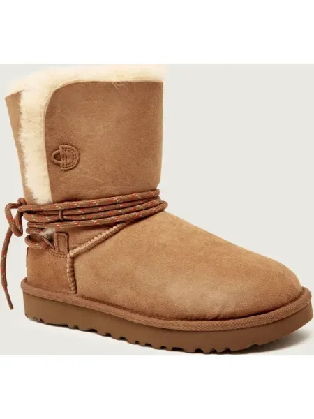UGG Bocanci Classic Bailey Tie | piele întoarsă