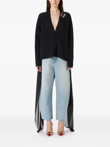 Cardigan Blumarine cu aplicații negru