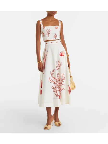 Top Agua By Agua Bendita cu imagine alb