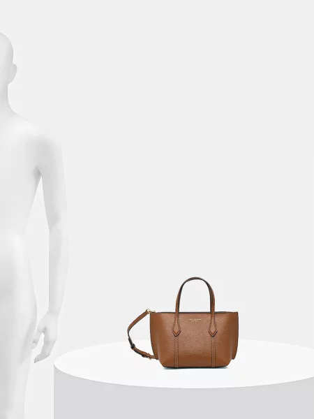 Кожаная сумка шоппер Tory Burch