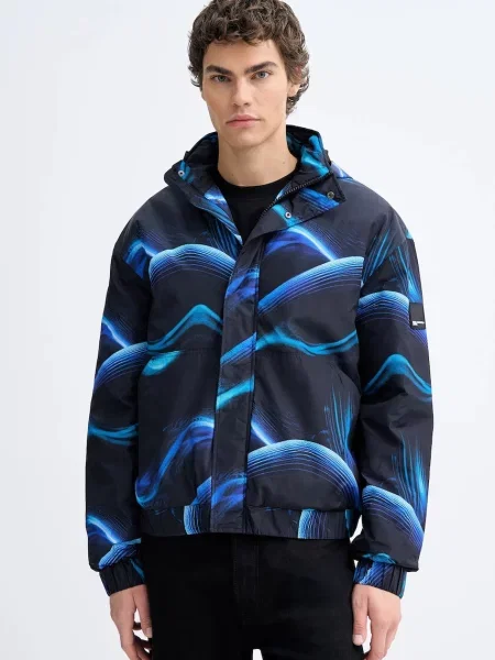 Karl Lagerfeld Jeans geacă de iarna negru