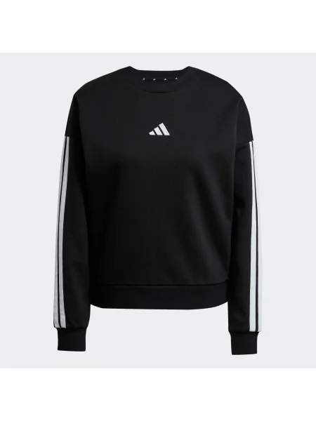 ADIDAS SPORTSWEAR Športna majica Essentials Fleece črna bela