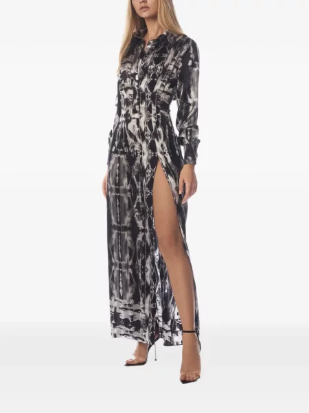 Rochie maxi Tessitura de mătase negru