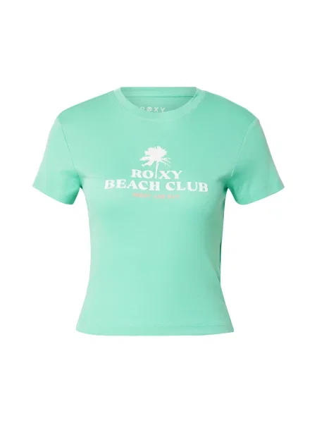 ROXY Tricou BEACH LOVE verde pastel / roșu pepene alb