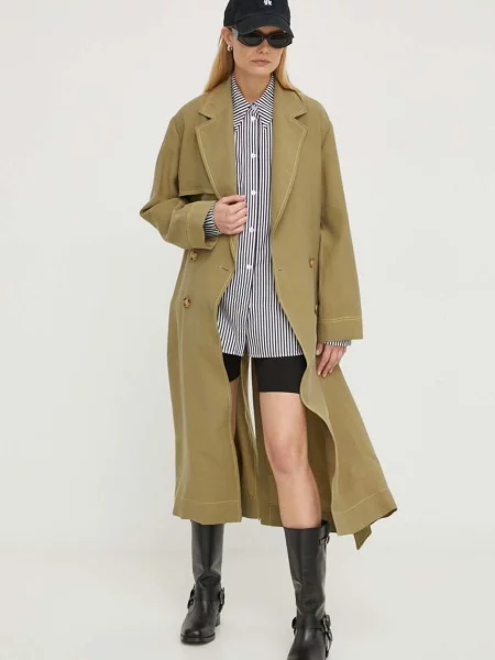 Trenčkot PS Paul Smith zelená