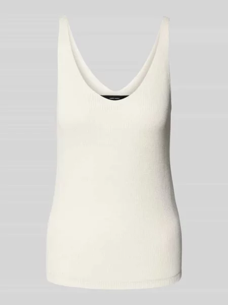 Dzianinowy top Vero Moda biały