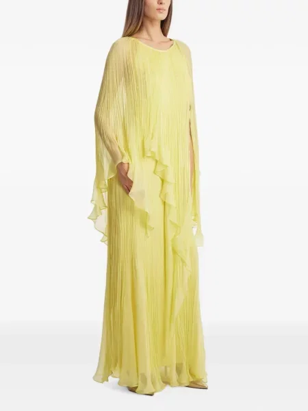 Rochie maxi Irina Schrotter cu volane galben