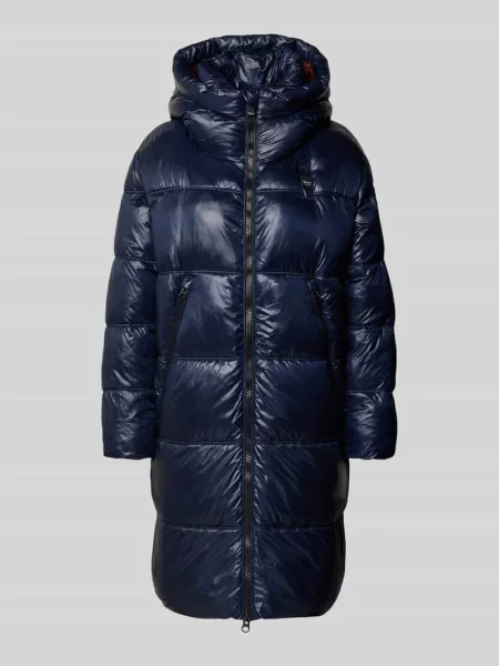 Płaszcz pikowany z dwustronnym zamkiem błyskawicznym model ‘ARMORY’ Blauer