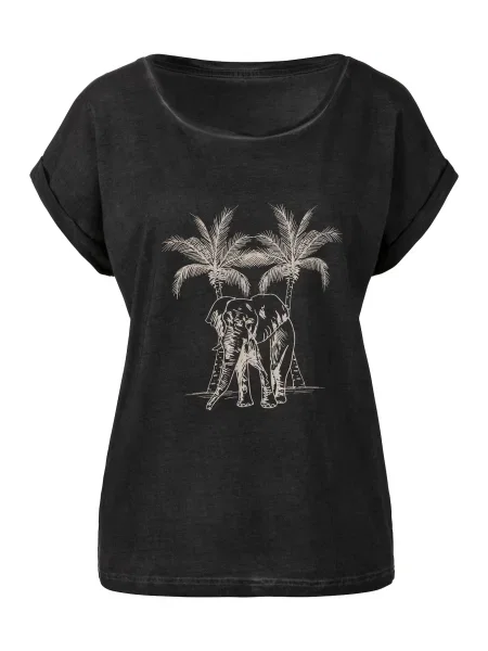 VIVANCE Tricou deschis / gri metalic bej
