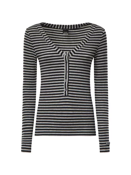 Lung tricou Pinko gri